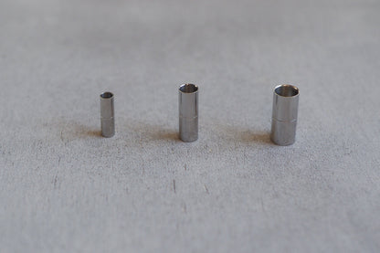 5 Kettenverschlüsse aus Edelstahl, magnetisch, Zylinderform, 4mm, 6mm oder 8mm Lochgröße, Schmuckzubehör