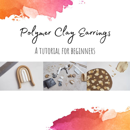 Tutorial:  How to make your own polymer clay earrings, contains material lists, all basic steps and 5 design techniques for beginners, DIY