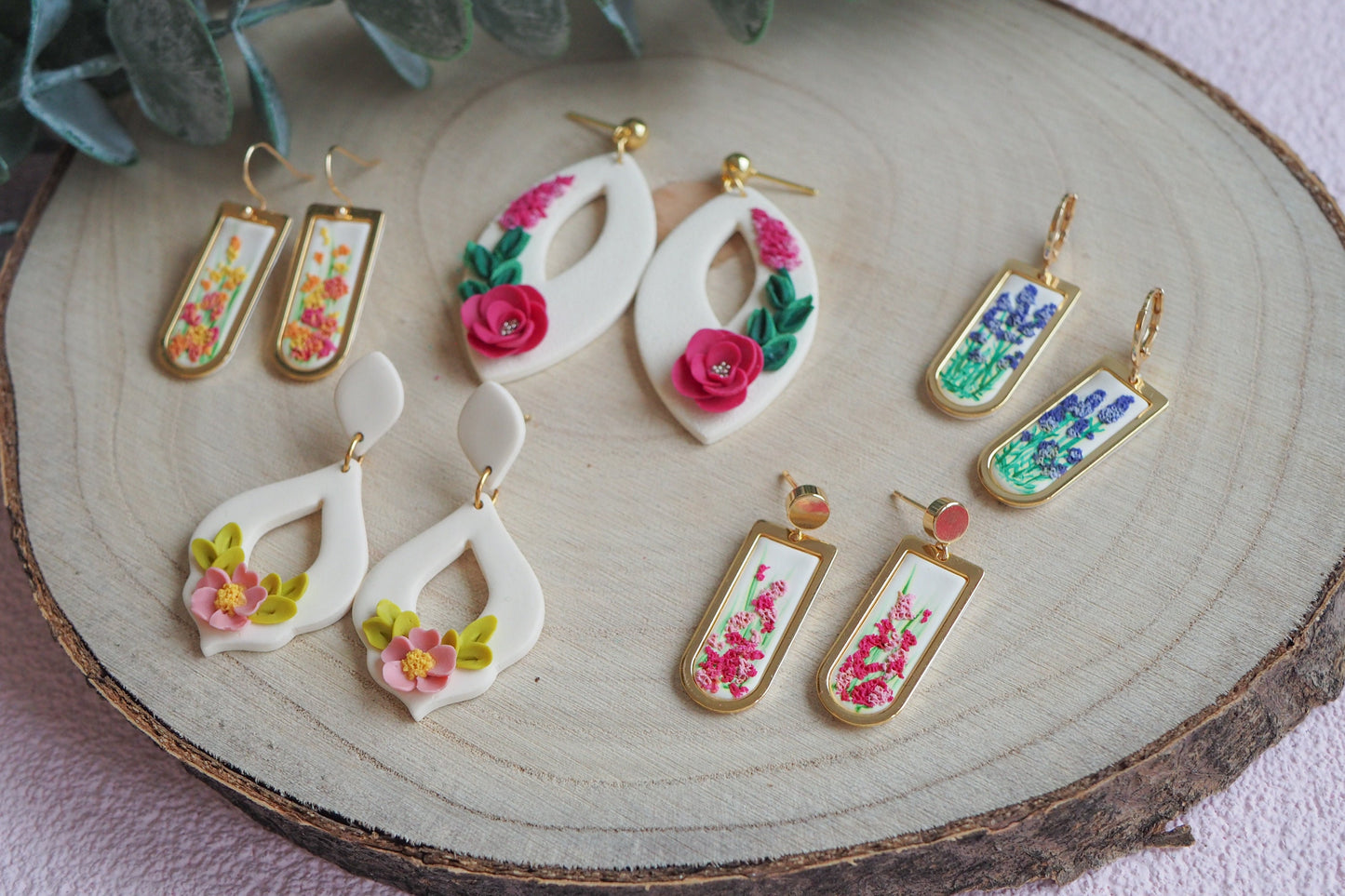 DIY Set "Blütenzauber": Werkzeuge & Material für vielseitige Miniatur Blumen aus Polymerton, Schmuck aus FIMO, Blüten Blätter formen