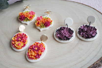 DIY Set "Blütenzauber": Werkzeuge & Material für vielseitige Miniatur Blumen aus Polymerton, Schmuck aus FIMO, Blüten Blätter formen